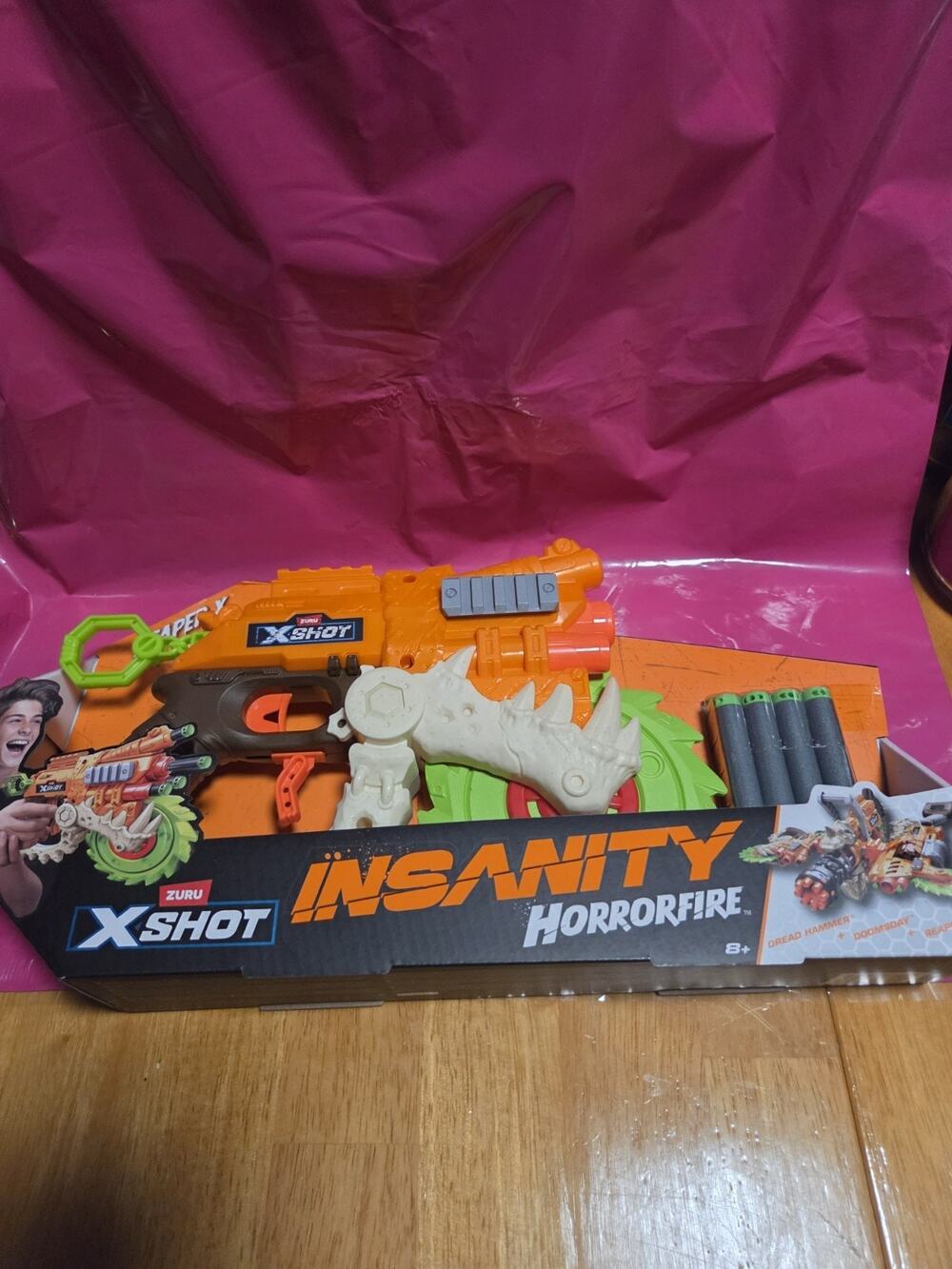 X-Shot Insanity Horrorfire Reaper Blaster [8 Darts]